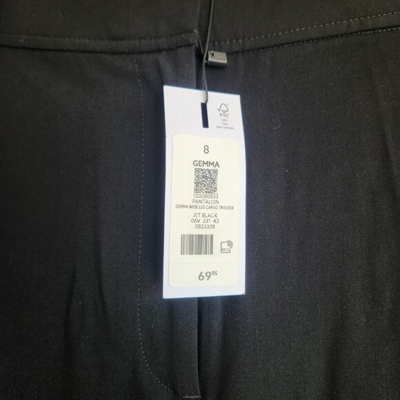 Dynamite Gemma Wide Leg Cargo Pants Size 8 NWT - Picture 6 of 8